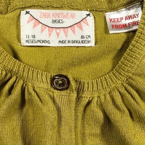 Zara Knitwear  Olive Green Sweater - Picture 4 of 4